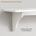 thumbnail image 7 of 24 Inch Wall Shelves for Bedroom Set of 3, Large Bathroom Floating Shelves for Wall, Long Decorative Hanging Arched Shelving Unit for Living Room Kids Girls Room Nursery Office (White), 7 of 7