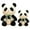 B, variant on XFGOU plush thing Toys and Hobbies Panda Plush Toy Flower Knot Panda Doll Cute And Cute Children's Gift Valentine's Day Gift Plush toy