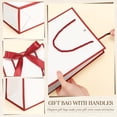 thumbnail image 5 of 12 Pcs Wedding Paper Gift Bags with Handle 9x7x3.15'' Thank You Gifts Bags with Ribbon Bow Bridal Shower Gifts for Baby Shower Graduation Holiday Birthday Party Supplies (White and Red), 5 of 7