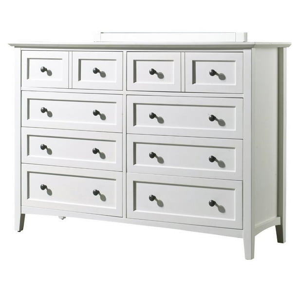 Not only does it provide an excellent storage space for your clothing and other belongings, but it is also perfect for showcasing your home accents, doubling as a tv stand and much more. modus furniture paragon eight drawer dresser white