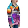 thumbnail image 5 of Pofeuu Lizard With Sunglasses Colorful Print Teenage Zipper Hoodie Sweatshirts Hooded Casual Jackets With Pocket For Boys Girls-Medium, 5 of 6