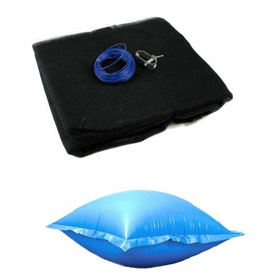 Swimline 18' Round Above Ground Pool Leaf Net Cover   Winter Closing Air Pillow
