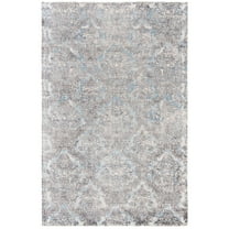 SAFAVIEH Mirage Jacqueline Floral Trellis Area Rug, Light Blue/Grey, 5' x 8'