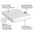 thumbnail image 4 of Mattress Protector Cover with Zippered Bed Bug Blocker-Twin, 4 of 8