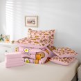 thumbnail image 5 of Homewish Girly Pink Cartoon Twin Bedding Sets 7-Piece for Kids, Cute Capibara Lover Bedding Comforter Set, Kawaii Animal Lover Reversible Sheet Sets, Breathable Home Decor, 5 of 7
