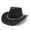 Black, variant on Western Cowboy Hat for Women and Men Unisex Big Wide Brim Felt Hats for Cowboys and Cowgirls White One Size