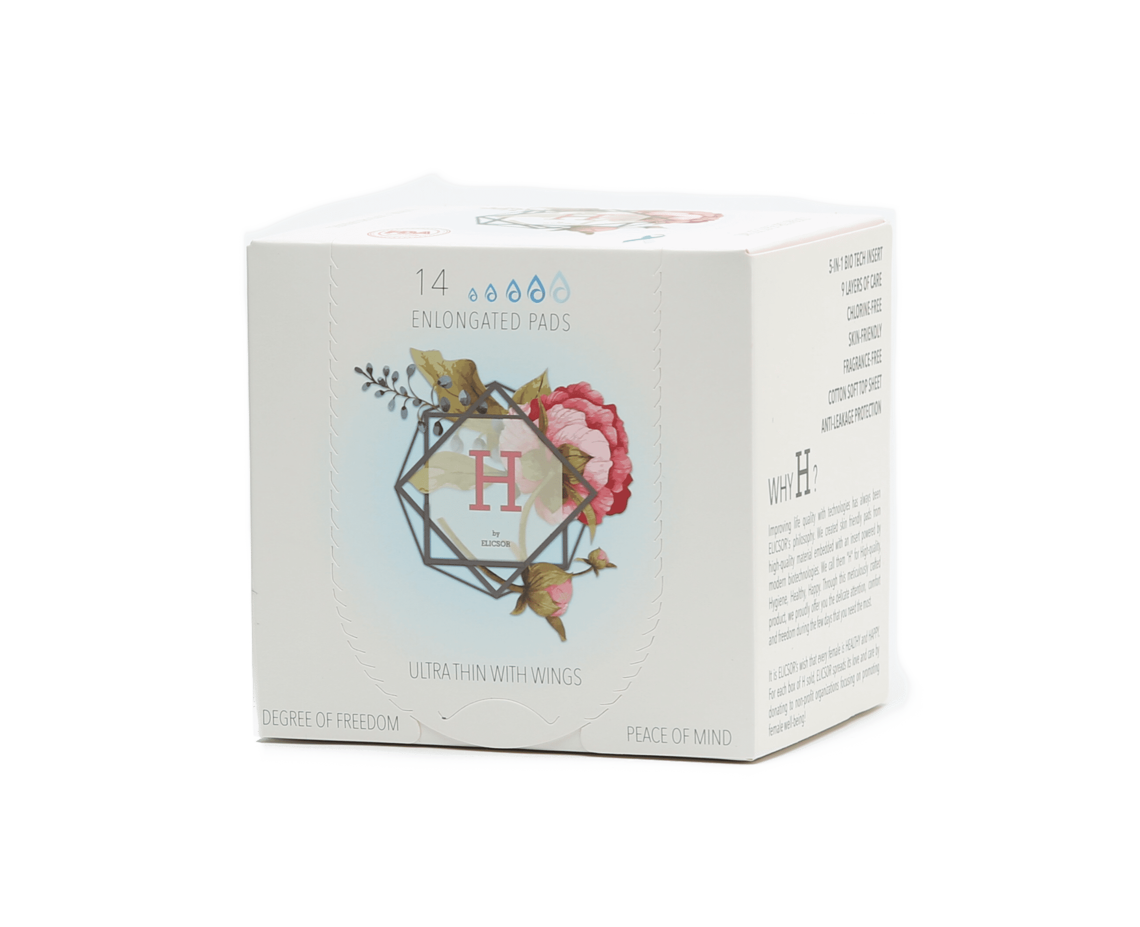 H by ELICSOR UltraThin Menstrual Pads, Super Absorbent Sanitary Pads