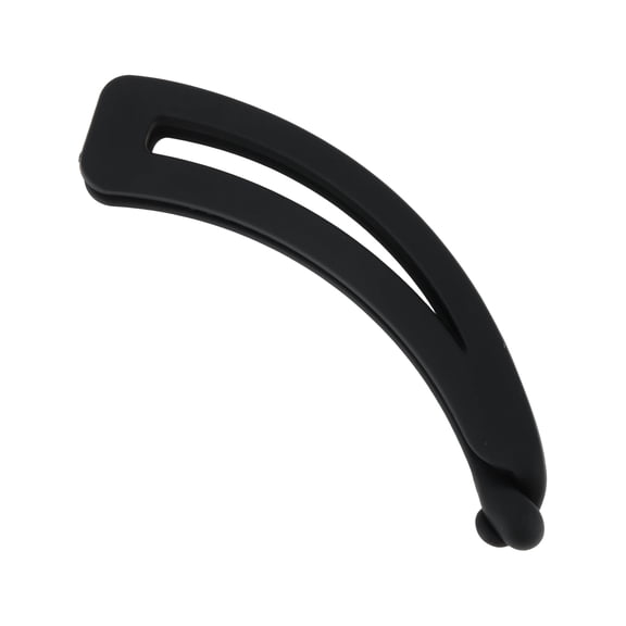 Unique Bargains 1 Pc Banana Clip Durable Crescent Moon Hair Clip Matte Black