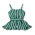 thumbnail image 2 of Summer Leopard Print Infant Baby Girls Cotton Rompers Overalls Sleeveless Button Jumpsuits Outfits Kids Clothes Coffee 1-2 Years, 2 of 4