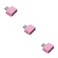thumbnail image 4 of jesticaly OTG Adapter USB Phone Data Sharing Photo Converter Electronic Connector Household Smartphone Replacement Accessory Pink 3Set, 4 of 6