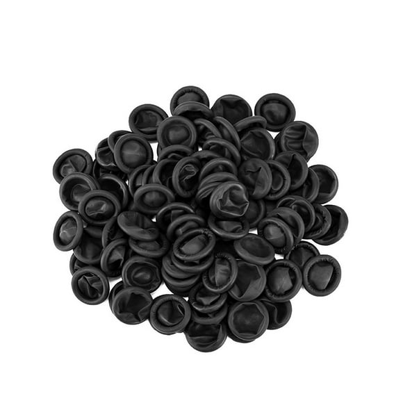 100 Pieces Elastic Fingertips Cots Covers Rubber Tips Office Bandage Waterproof Anti-static Toe Sleeves Protector Coloring Pen Machine Women Sports