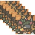 thumbnail image 6 of GZHJMY Mushroom Hedgehog Cloth Napkins Washable Napkin for Dinner Table Decorative for Home Dinner Restaurant Parties 20 Inch 6 Pack Decorative Washcloths, 6 of 7