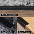 thumbnail image 4 of Multifunctional Wall Molding Trim & Corner Guards & Caulk Strip, Apply in Table Edge Door Frame Baseboard for Protection and Decoration, Shiny Black, 16.4ft x 0.8in, 4 of 7