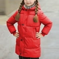 thumbnail image 6 of Chbgutlmr Baby Clothes Kids Long Sleeve Hooded Jackets Button down Zipper Knee Length Warm Quilted Winter Coats, 6 of 8