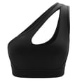 thumbnail image 5 of Aosijia One Shoulder Sports Bra for Women Hollow Out Sexy Cute Workout Yoga Bra Medium Support Padded Sexy Yoga Top XL, 5 of 7