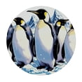 thumbnail image 2 of PIKWEEK Animal Penguins Round Tablecloth with Elastic Edge Tablecloth Spill Proof Washable Table Cover for Kitchen Dining Party Outdoor Decor, 2 of 7