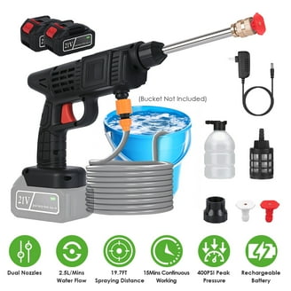 Cordless Pressure Washer, 550 PSI Portable Electric Power Washer, Baterry  Operated High Pressure Cleaner for Car/Garden/Floor - Walmart.com