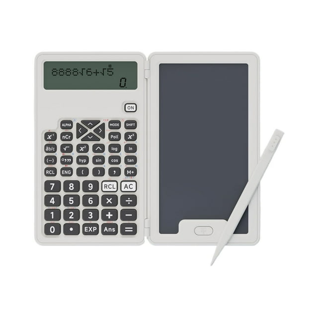 Decodeary Calculatrice de Bureau avec Mini Calculatrice Scientifique Portable Fonction Blanche