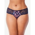 thumbnail image 4 of Joyspun Women's Microfiber and Lace Hipster Panties, 3-Pack, Sizes XS-3XL, 4 of 4