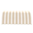 thumbnail image 2 of Awntech 10.38 Ft Savannah Waterfall Closed-Sides Awning Canopy (124.5in x 44in x 36in), Linen/White Stripe, 2 of 2