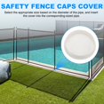 thumbnail image 4 of Uxcell 5-Pack Tapas de Agujeros de Cerca de Piscina, Tapas de Seguridad de PVC Removibles de 2.8 Pulgadas para Tapón de Extremo de Tubería para Suelo/Patio, 4 of 7