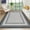 Gray, variant on 5'x7' Abstract Area Rugs Washable Modern Rugs for Living Room Non-Slip Low-Pile Soft Rug Minimalist Bordered Floor Carpet for Bedroom Dining Room