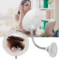 thumbnail image 3 of Milltrip 10X Magnifying Mirror with Light Makeup Mirror with Lights LED Lighted Makeup Mirror Vanity Mirror with Lights Flexible Gooseneck Mirror with Lights with Powerful Suction Cup, 3 of 8