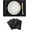 Black, variant on Black Placemats Set of 6 Heat Resistant Dining Table Place Mats, Kitchen Cloth Table Mats