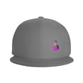 thumbnail image 2 of DouZhe Flat Brim Cap Snapback Hat, Dollar Currency I'm Rich Prints Adjustable Gray Adult Baseball Cap, 2 of 7