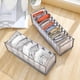 thumbnail image 5 of Conjunto de organizador de ropa interior - Organizador de cajón de ropa interior plegable Cajas de mujer para ropa, calcetines 7 rejilla gris Jormftte LRWJ012-7, 5 of 7