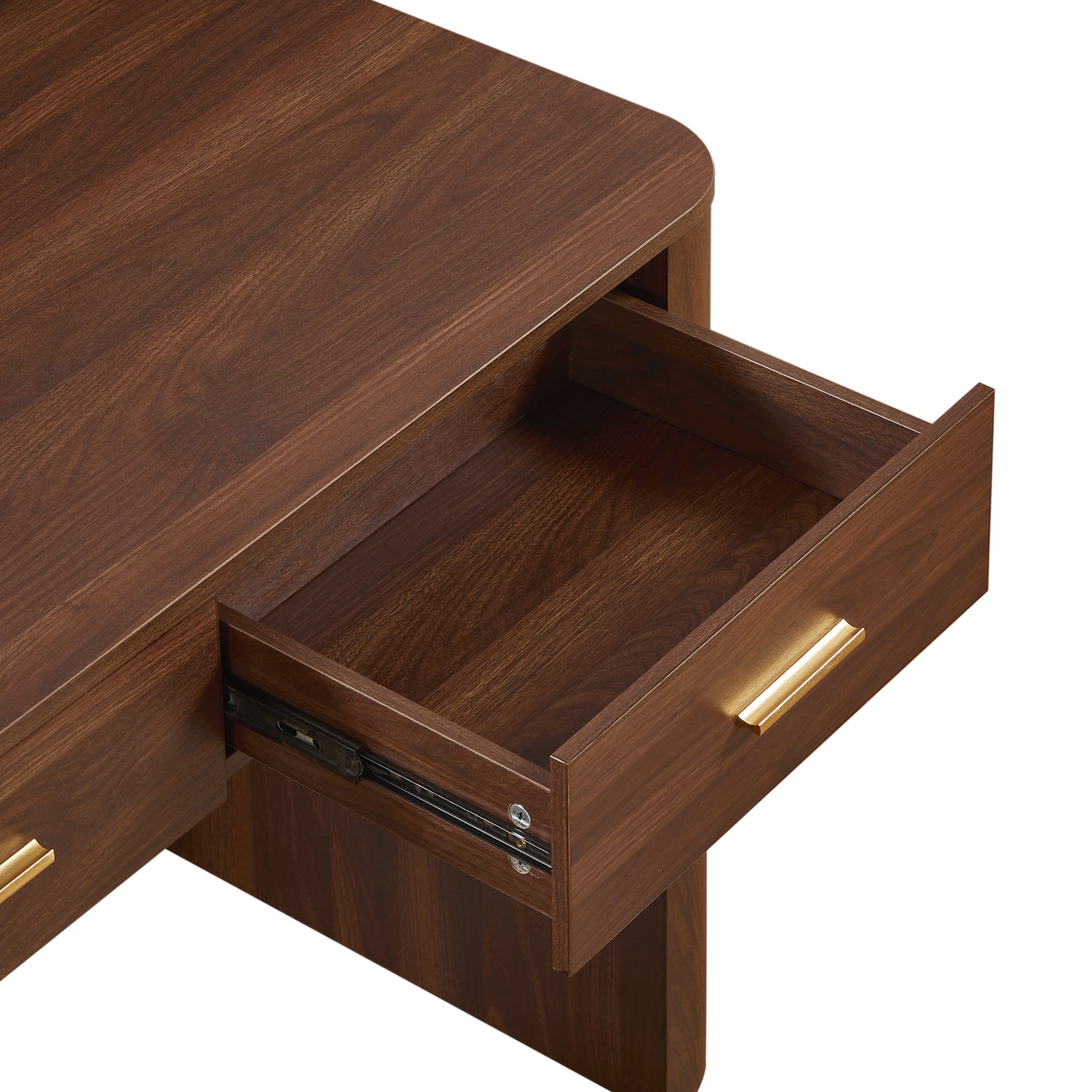 Christopher Knight Home 58.3" Storage Writing Desk with 3 Drawers, Dark Walnut
