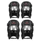 thumbnail image 2 of Juego de rodilleras y coderas para motocicleta - 4 piezas protectores negros transpirables para deportes, conducción, skate - Equipo de protección contra la abrasión y caídas, 2 of 6
