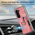 thumbnail image 2 of Decase for Samsung Galaxy Z Fold 5 Wallet Case with Credit Card Slot Holder, Premium Shockproof Ring Stand for Car Mount Stand Non-Slip High-quality PU Leather Slim Case Protective Cover,Pink, 2 of 6