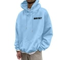 thumbnail image 6 of ZHOUCHANKIDS Unisex Angel Print Hooded Sweatshirt Winter Wear Cozy Pullover Casual Streetwear Top For Men And Women Light Blue S, 6 of 7