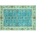 thumbnail image 1 of Ahgly Company Indoor Rectangle Oriental Light Blue Traditional Area Rugs, 8' x 12', 1 of 4