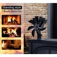 thumbnail image 5 of TJT 7-Blade Wood Stove Fan Heat Powered Stove Fan for Log Burner Fireplace Silent Black, 5 of 11
