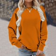 thumbnail image 4 of Chemises de Compression à Manches Longues pour Femmes Col Rond Chandail en Molleton Ample Surdimensionné Léger Tendance pour Femmes Grande Taille Gris m, 4 of 6