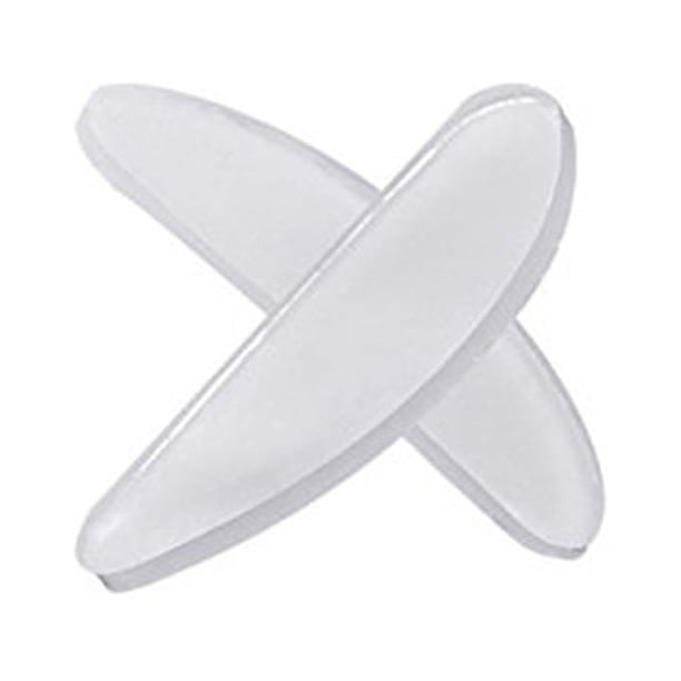 Jumpingount Almohadillas nasales de silicona para aumentar las almohadillas nasales flexibles para anteojos, antideslizantes, ligeras, elevador de Ropa, zapatos y accesorios Miscelánea Blanco 1.0