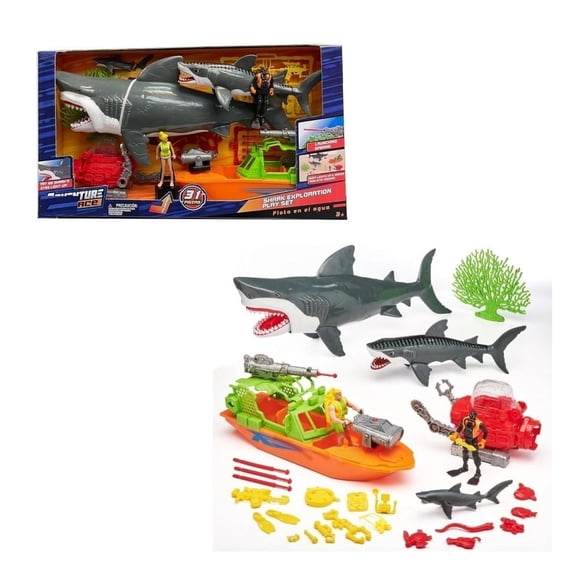 Set de Juego Adventure Force Exploración Tiburón Multicolor