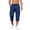 Navy—Father's Day Gift Idea, variant on Oiangi Men's 3/4 Cargo Capris Elastic Waist Drawstring Hike Pants Baggy Open Bottom Summer Capri Pants with Multi-Pocket Black 2XL