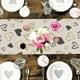 thumbnail image 5 of Apmemiss Clearance Valentines Day Table Runner Heart Valentine's Day Coffee Table Decor Rustic Farmhouse Kitchen Dining Room Entryway Table Decor Valentine's Day Decorations, 5 of 6
