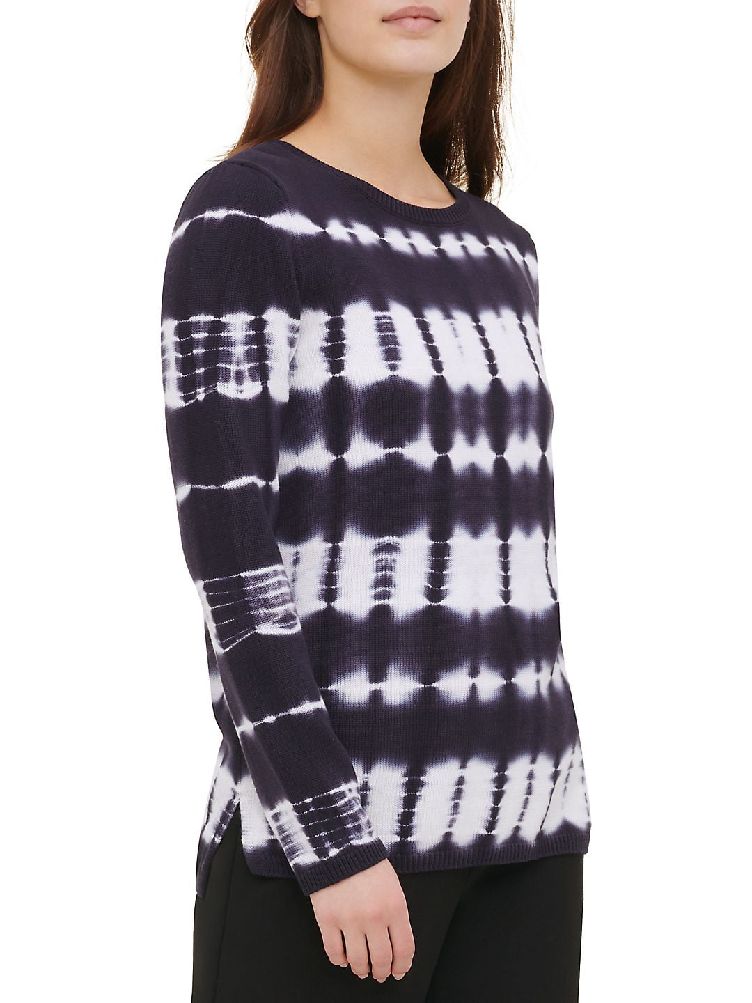 Ambassade Discriminatie op grond van geslacht sarcoom Calvin Klein Women's Tie Dye Cotton Sweater Blue Size Large - Walmart.com
