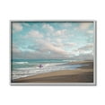 thumbnail image 3 of Crashing Waves on Beach Surfer Purple Board 14 in x 11 in Framed Painting Art Prints, by Stupell Home Décor, 3 of 5