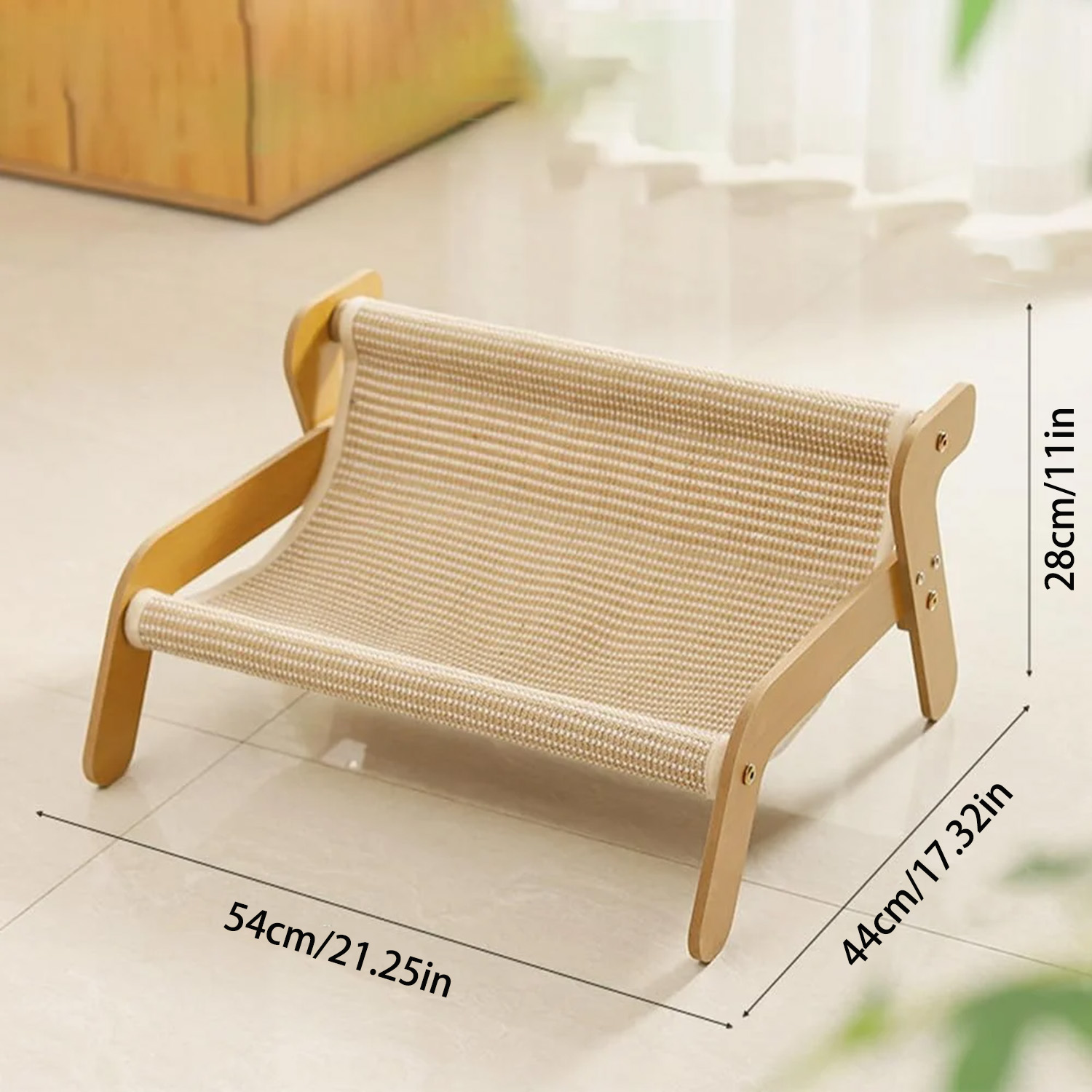 Cat Bed, Cat Lounge Chair, Cat Scratching Board Cat Bed, for Living Room Bedroom