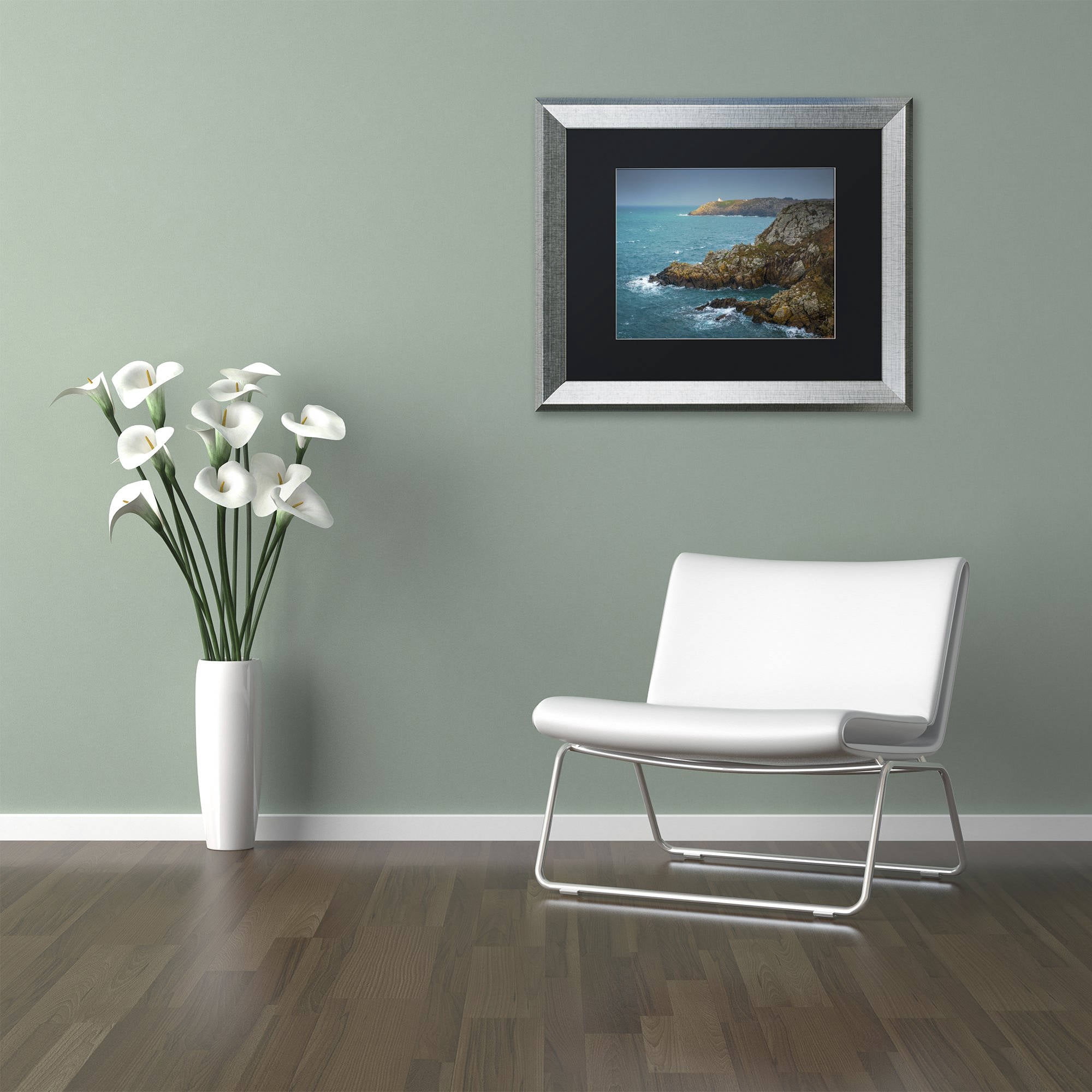 Trademark Fine Art "Land of Legend" Canvas Art by Mathieu Rivrin, Black Matte, Silver Frame