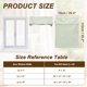 thumbnail image 2 of Uxcell 1 PC 100% Cortinas Laterales Opacas para Puertas, 8" x 36" Cortina de Ventana de Puerta Francesa de Lino Aislante Térmico Decoración para Dormitorio Cocina Ventana Pequeña, Azul Claro, 2 of 7
