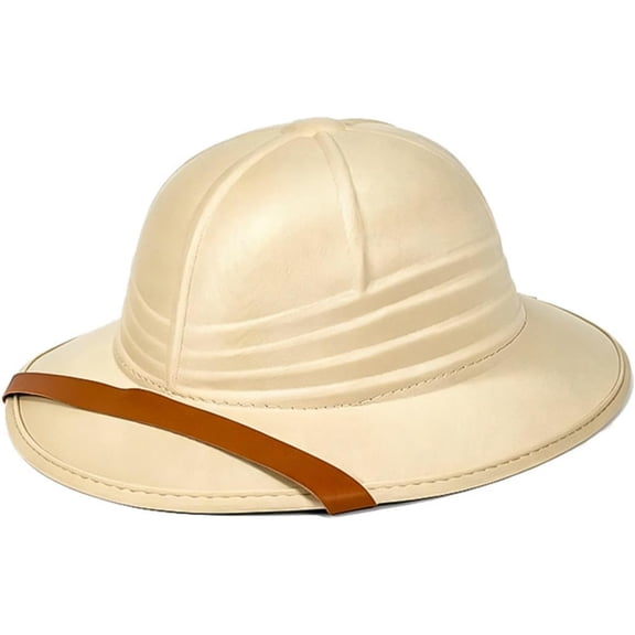 Adventure Explorer Hat Wide Brim Hat Structured Pith Helmet for Dress, Role Play