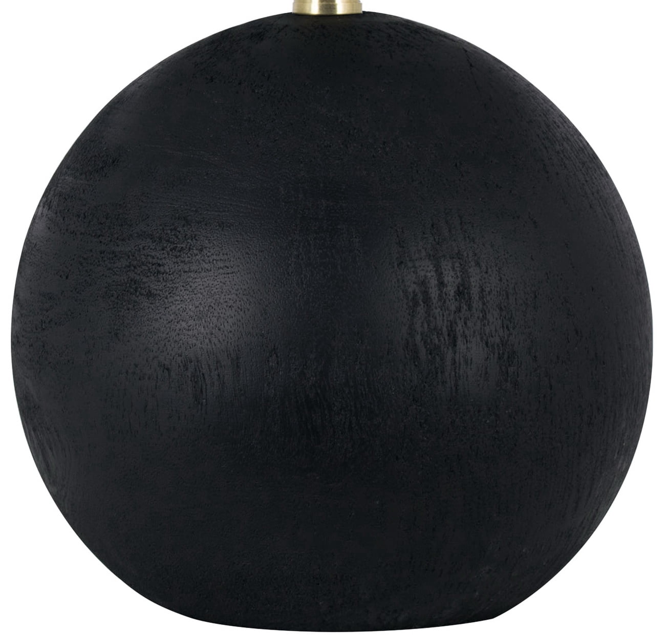 Mainstays 20 in Table Lamp, Black Ball Base with White Shade