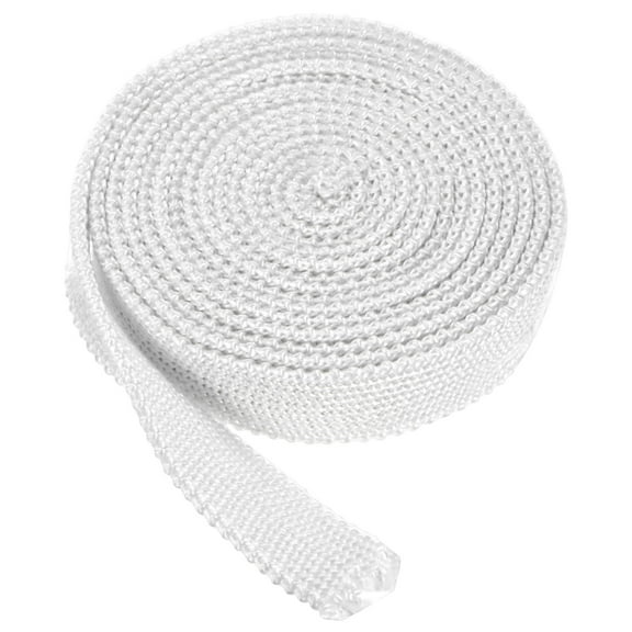 Uxcell Wood Stove Gasket, 1" x 118.1" Wide Fiberglass Seal Rope for Fireplace Door/Wood Stoves [White]