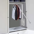 thumbnail image 1 of WYZZHY Pull Down Wardrobe Rail With Soft Return - Adjustable Closet System (830-1150mm), 1 of 9